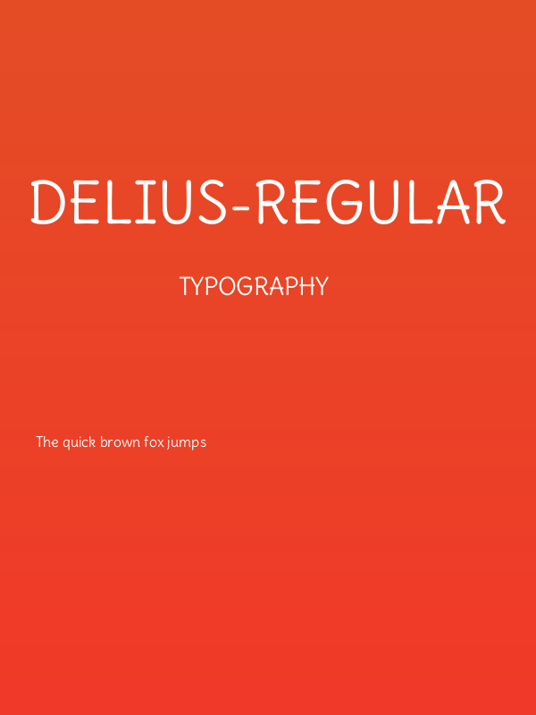 Delius-Regular Poster