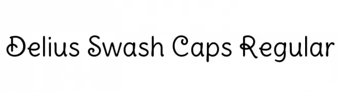 Delius Swash Caps Regular  Fuentes Gratis Descargar