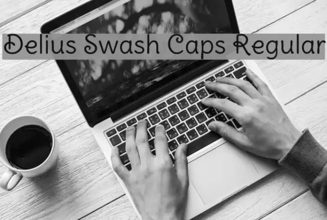 Delius Swash Caps Regular Font examples