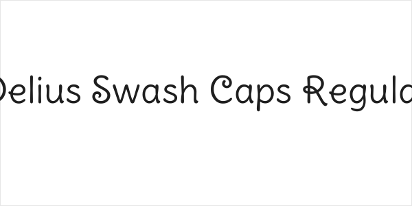 Delius Swash Caps Regular Logo