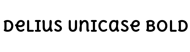 Delius Unicase Bold Font