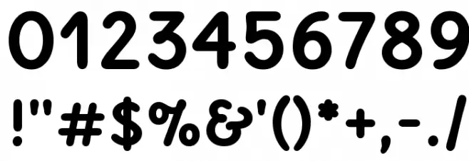 Delius Unicase Bold Font OTHER CHARS