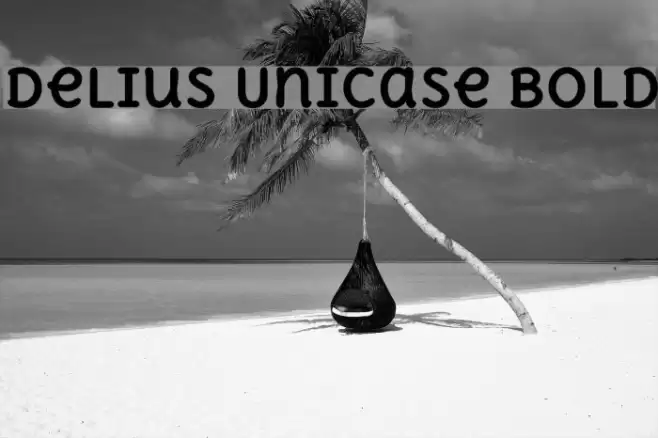 Delius Unicase Bold Font examples