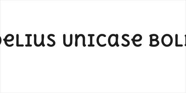 Delius Unicase Bold Logo