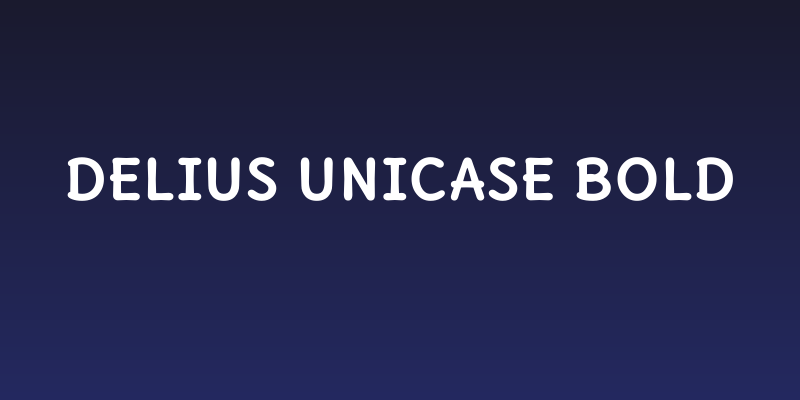 Delius Unicase Bold Social Header