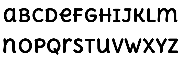 Delius Unicase Bold Font LOWERCASE