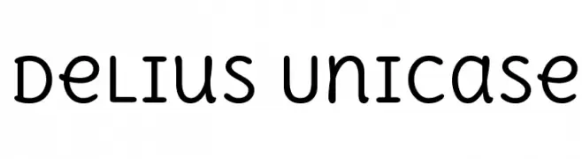 Delius Unicase  Frei Schriftart Herunterladen
