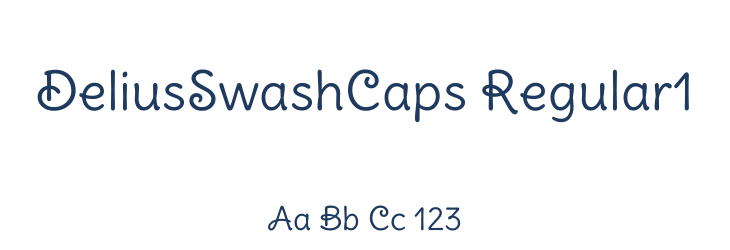 DeliusSwashCaps Regular1 Font Preview