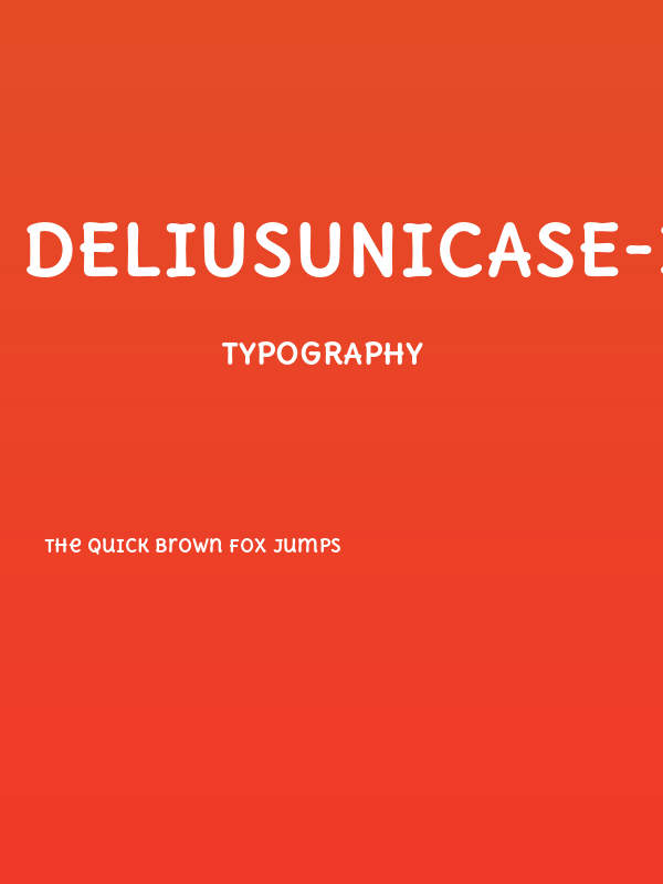 DeliusUnicase-Bold Poster