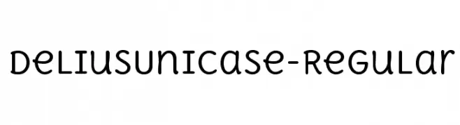DeliusUnicase-Regular  Frei Schriftart Herunterladen