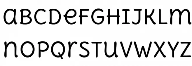 DeliusUnicase-Regular 字体 小写