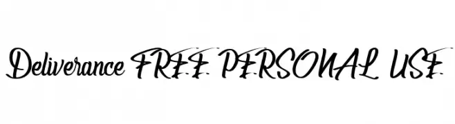 Deliverance [FREE PERSONAL USE]  免费字体下载