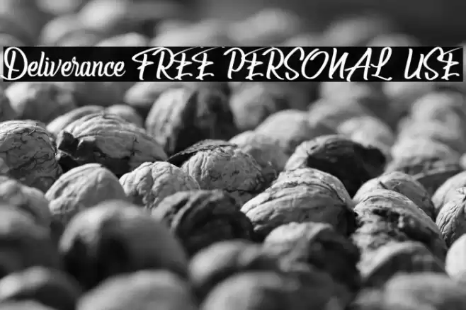 Deliverance [FREE PERSONAL USE] Font examples