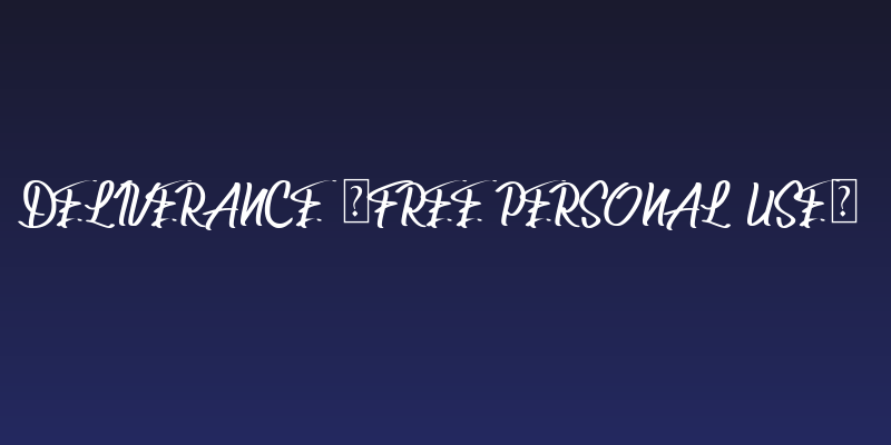 Deliverance [FREE PERSONAL USE] Social Header
