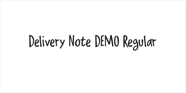 Delivery Note DEMO Regular Logo