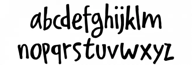 Delivery Note DEMO Regular Schriftart Kleinbuchstaben