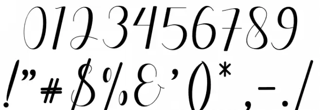 Deliya Font OTHER CHARS