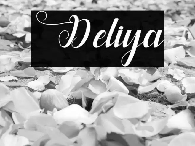 Deliya Font examples