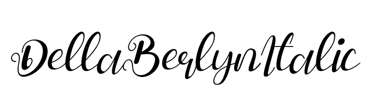 Della Berlyn Italic  नि: शुल्क फ़ॉन्ट्स डाउनलोड