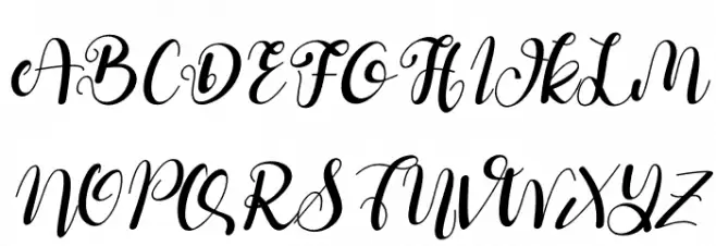 Della Berlyn Italic Schriftart Groß