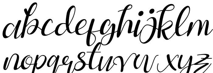 Della Berlyn Italic Font LOWERCASE