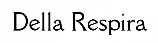 Della Respira  フリーフォントのダウンロード