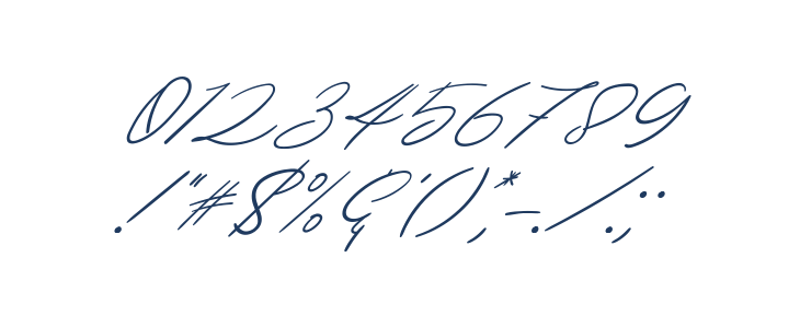 Dellafina Street Italic Other Characters