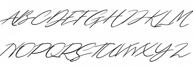 Dellafina Street Italic फ़ॉन्ट अपरकेस