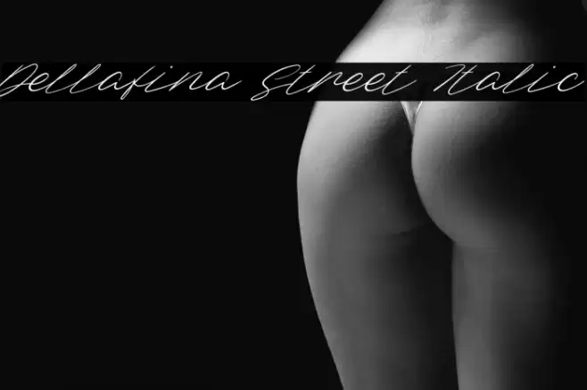 Dellafina Street Italic Font examples