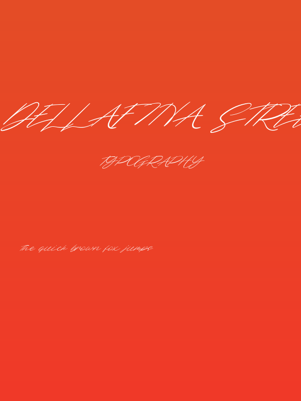 Dellafina Street Italic Poster