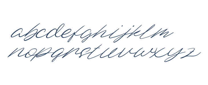 Dellafina Street Italic Lowercase