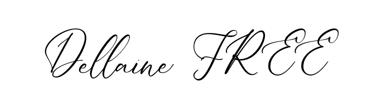 Dellaine FREE  नि: शुल्क फ़ॉन्ट्स डाउनलोड