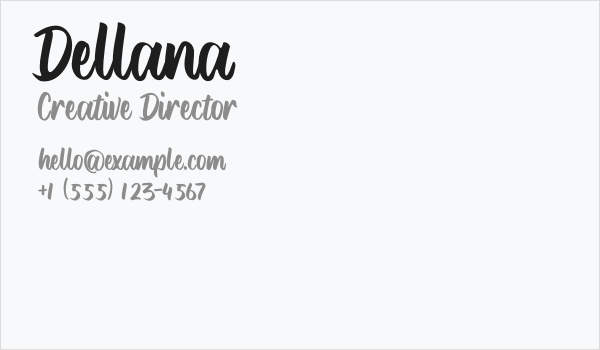 Dellana Business Card