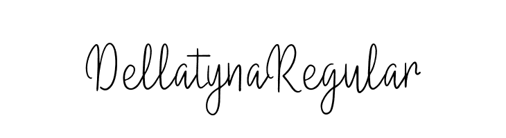 DellatynaRegular  Free Fonts Download