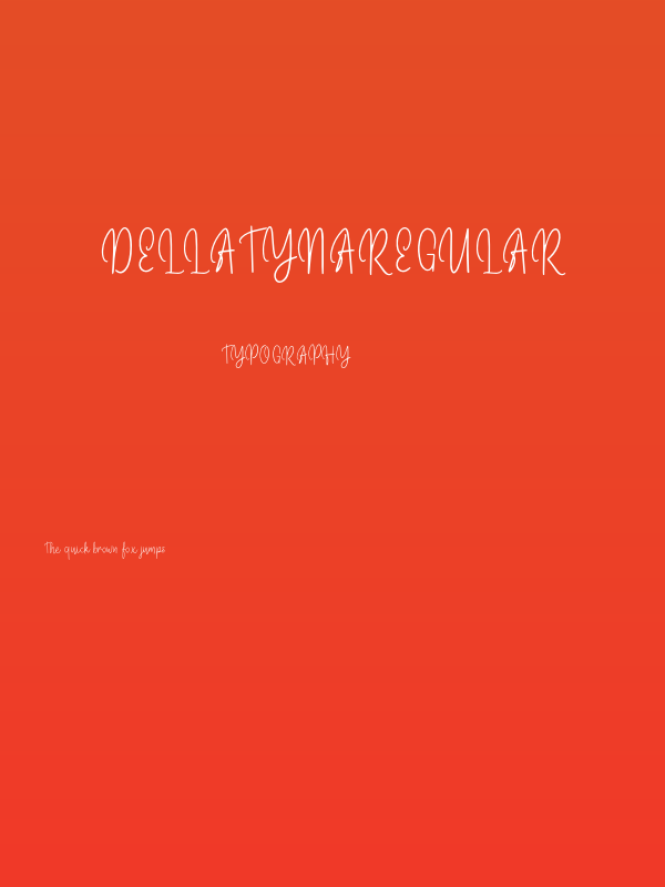 DellatynaRegular Poster