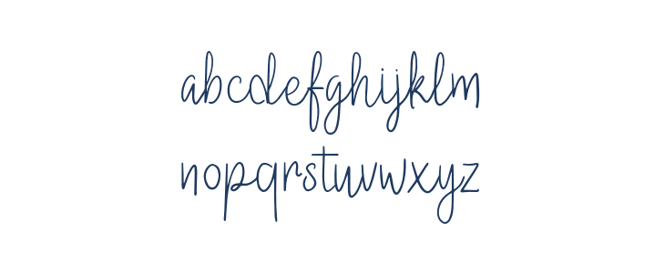 DellatynaRegular Lowercase