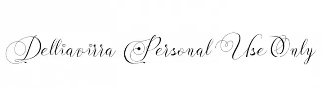 Delliavirra  Personal Use Only  baixar fontes gratis