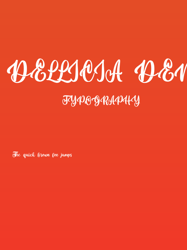 Dellicia Demo Poster