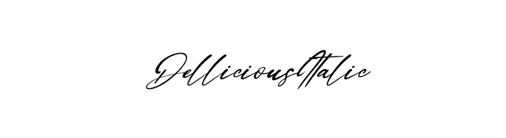 Dellicious Italic  font caratteri gratis