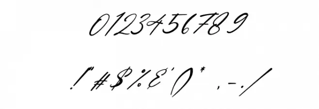 Dellicious Italic Font OTHER CHARS