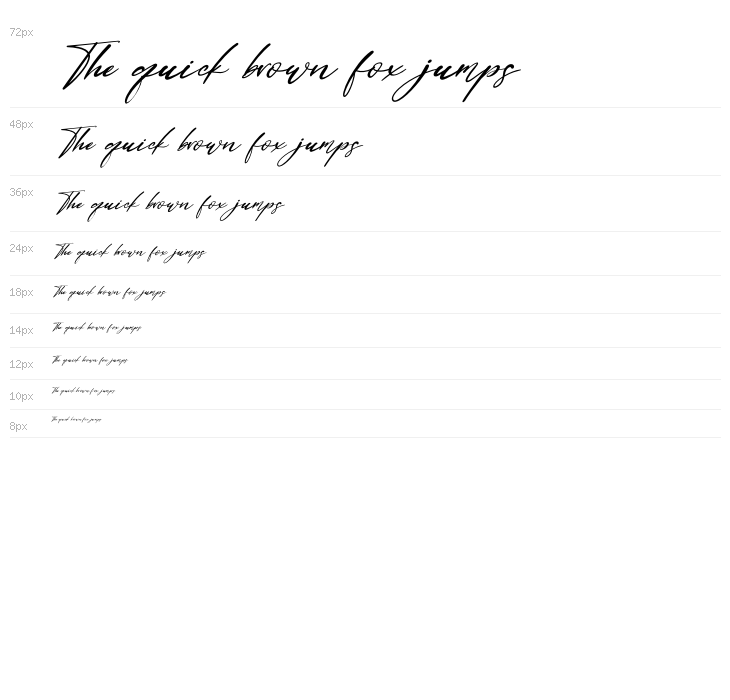 Dellicious Italic Waterfall