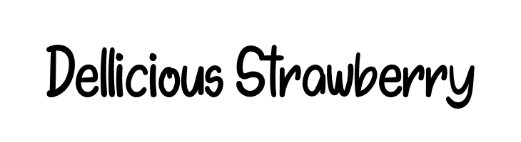 Dellicious Strawberry  フリーフォントのダウンロード