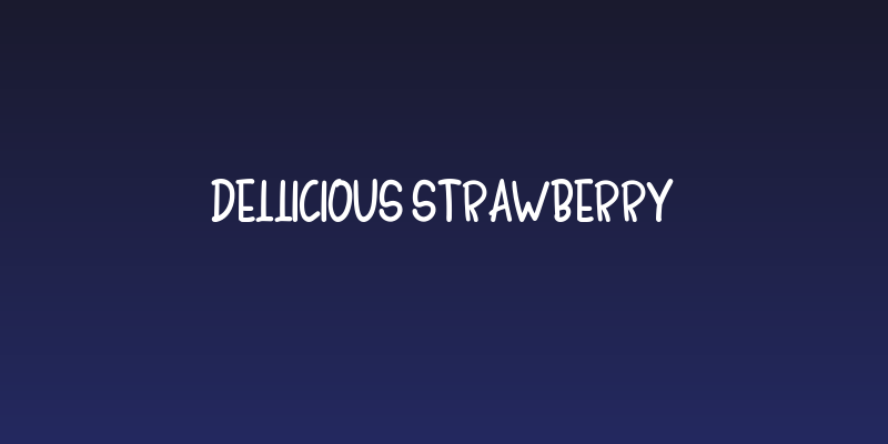 Dellicious Strawberry Social Header