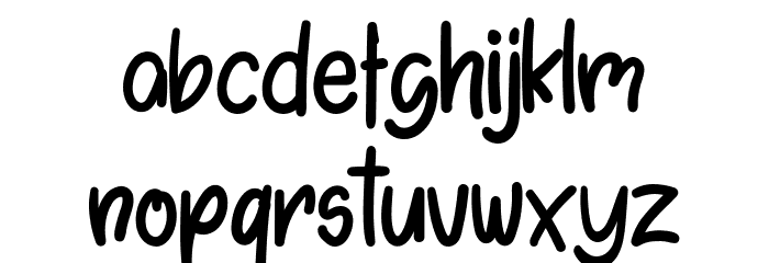 Dellicious Strawberry Font LOWERCASE