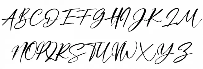 Dellicious Font UPPERCASE
