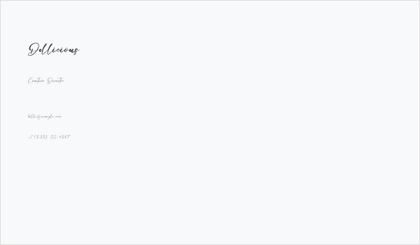 Dellicious Business Card