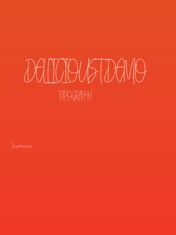 Dellicioust Demo Poster