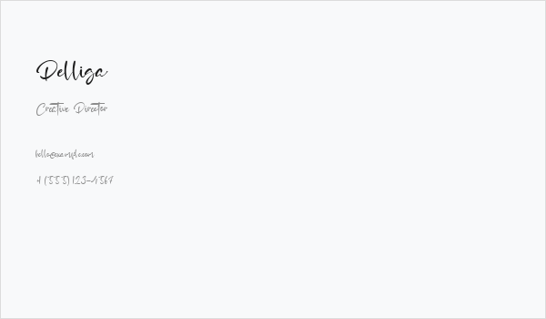 Delliga Business Card