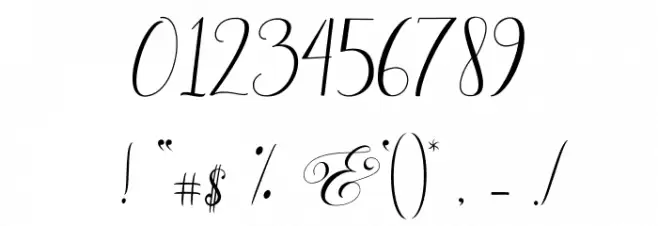 Dellima  Font OTHER CHARS