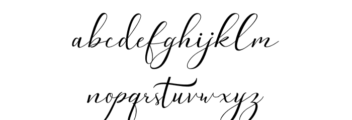 Dellima Font LOWERCASE